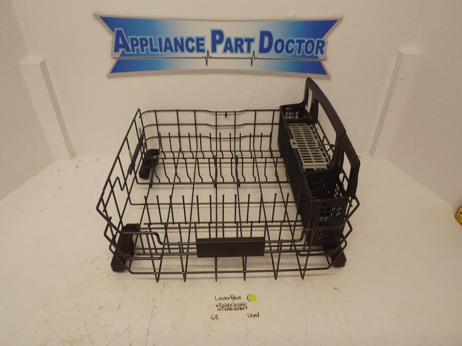 GE Dishwasher WD28X30221 WD28X22867 Lower Rack Used GE Dishwasher WD28X30221 WD28X22867 Lower Rack Used